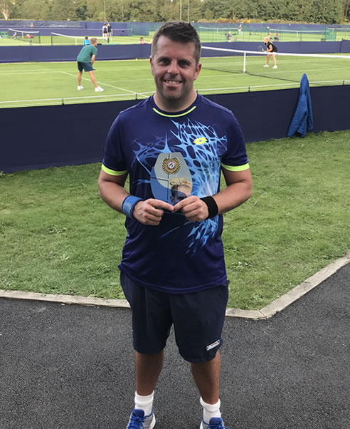 Ilkley tennis tournament - 35 and over winner